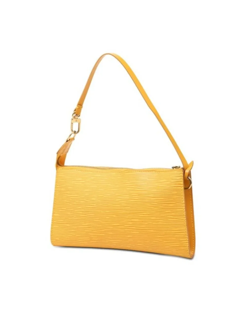 Louis Vuitton Epi Pochette Soir Pouch Handbag Tassiriyellow Leather